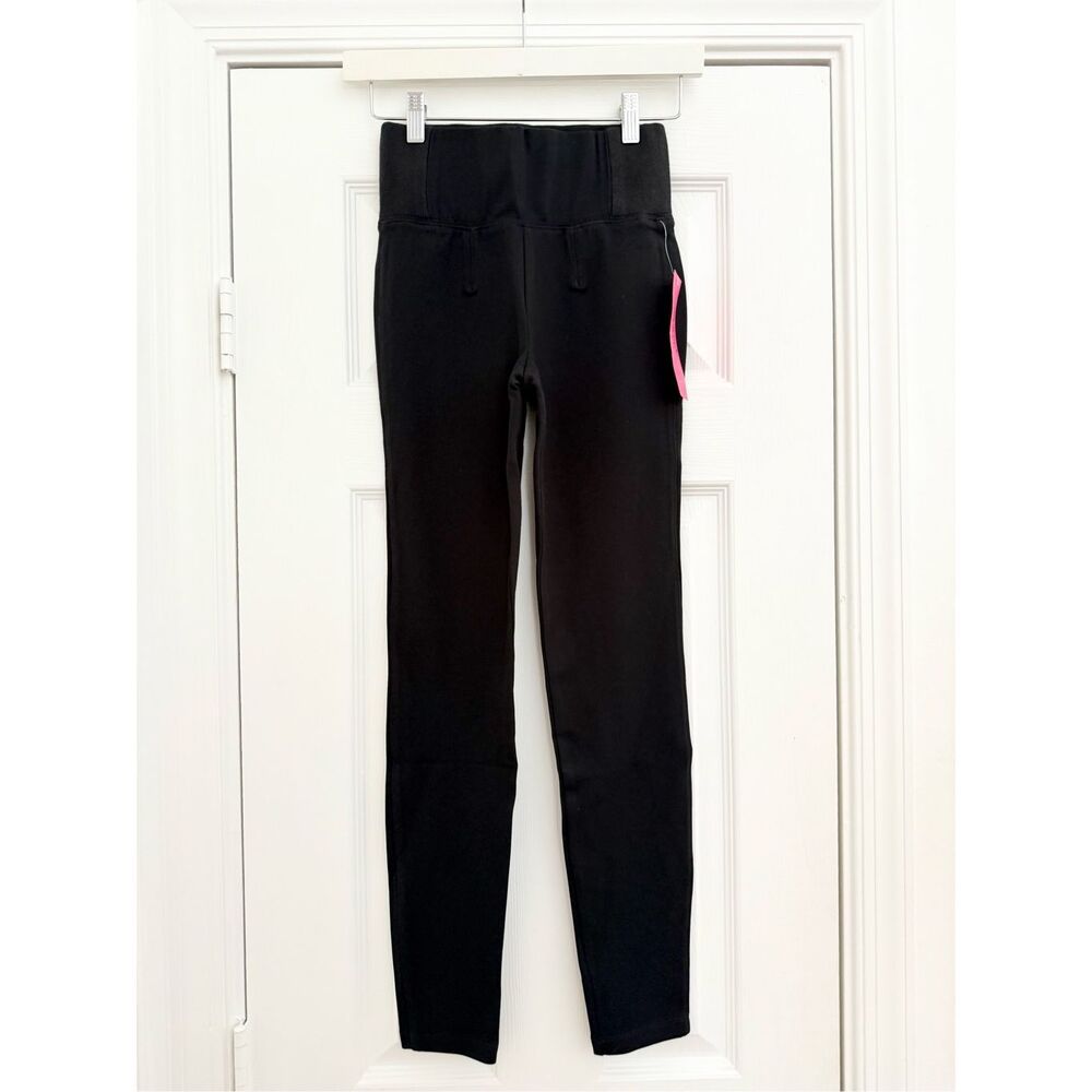 Lilly Pulitzer Womens Onyx Black Mia High Rise Knit Leggings Pants Size XXS NWT